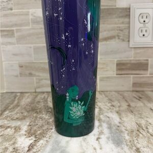 Starbucks Green and Purple Artistic Tumbler